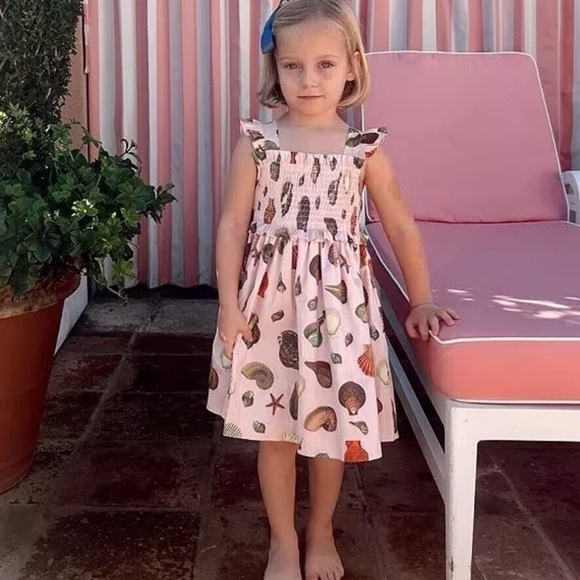 Edgehill Collection Jennifer Sumko Pink Shell Dress NWT Toddler Girls - Picture 3 of 10